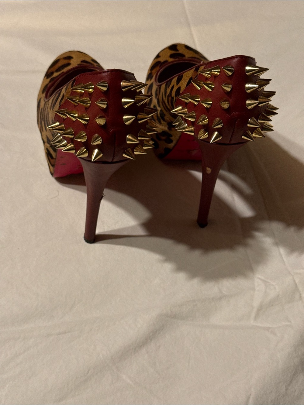 Betsey Johnson GrRace Leopard Platform Spike Heels • Size 7 - Picture 7 of 8